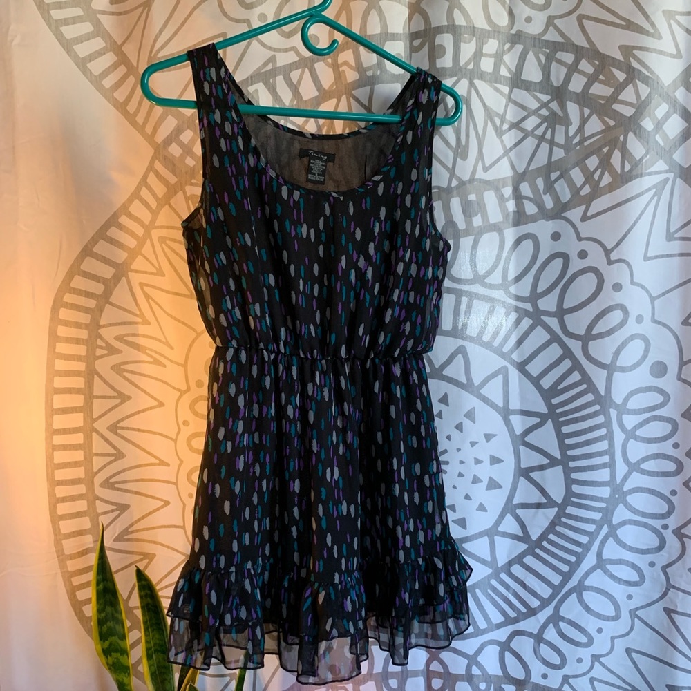 LBD, Black summer dress, sheer & light, SMALL